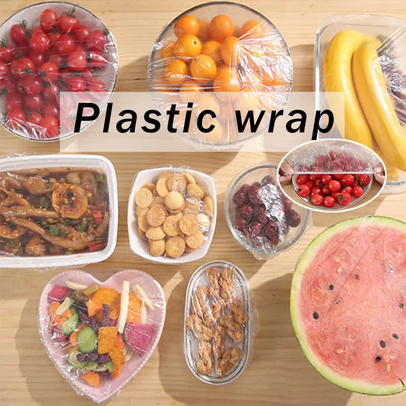 

Fresh Keeping Bags Dustproof Disposable Bowl Lids Universal Food Cover Plastic Wrap Elastic Protective Film Kitchen Essentials45