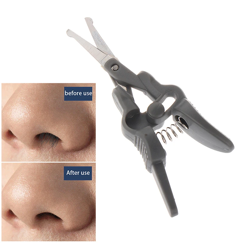 

Портативные ножницы из нержавеющей стали для волос в носу, триммер для красоты, триммер для волос в носу, эргономичный триммер для волос в но...