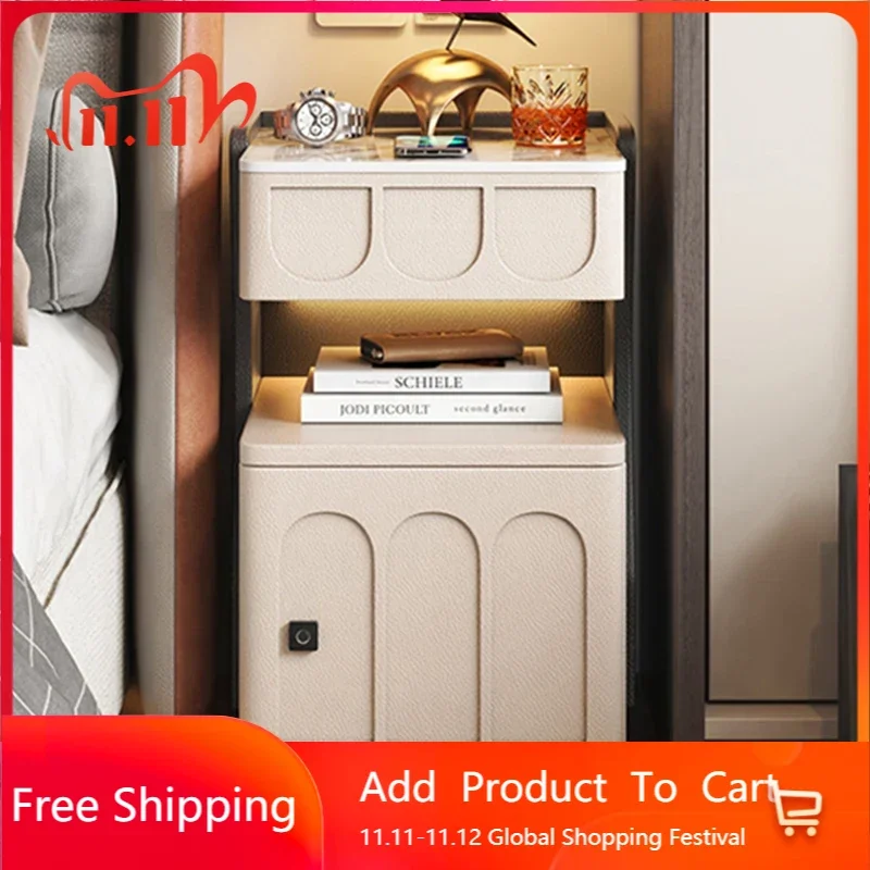 

Smart Drawers Lateral Bedside Table Lateral Modern Living Room Cabinets Headboards Mesita De Noche Dormitorio Bedrooms Furniture