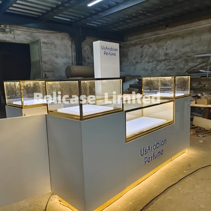 На заказ роскошный магазин духов на витрина для стеклянных парфюма продающий