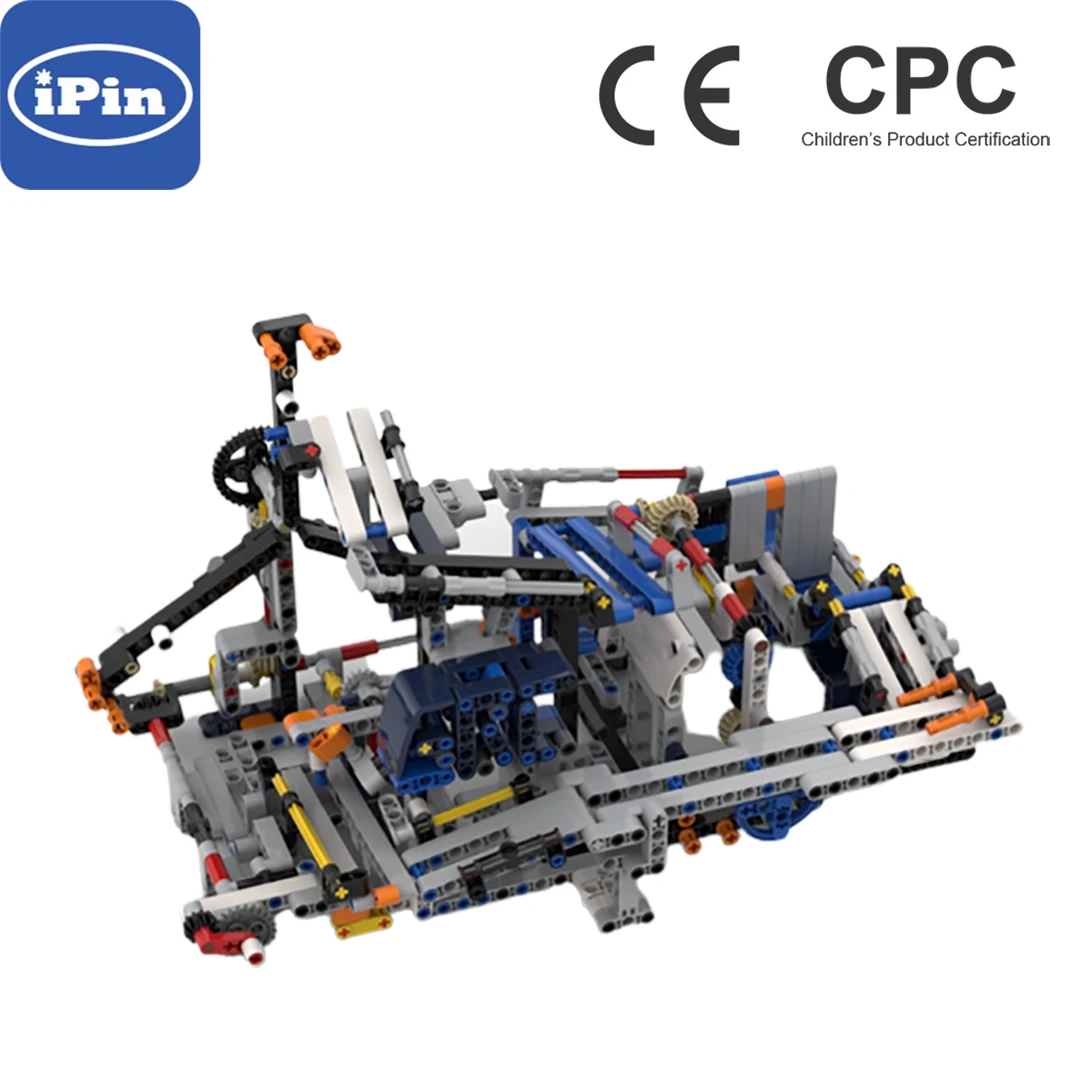 

MOC-107078 42112 GBC-колесо обозрения, трек, строительные блоки, выпуск 10 маленьких мячей, игрушки для детей, подарки на день рождения