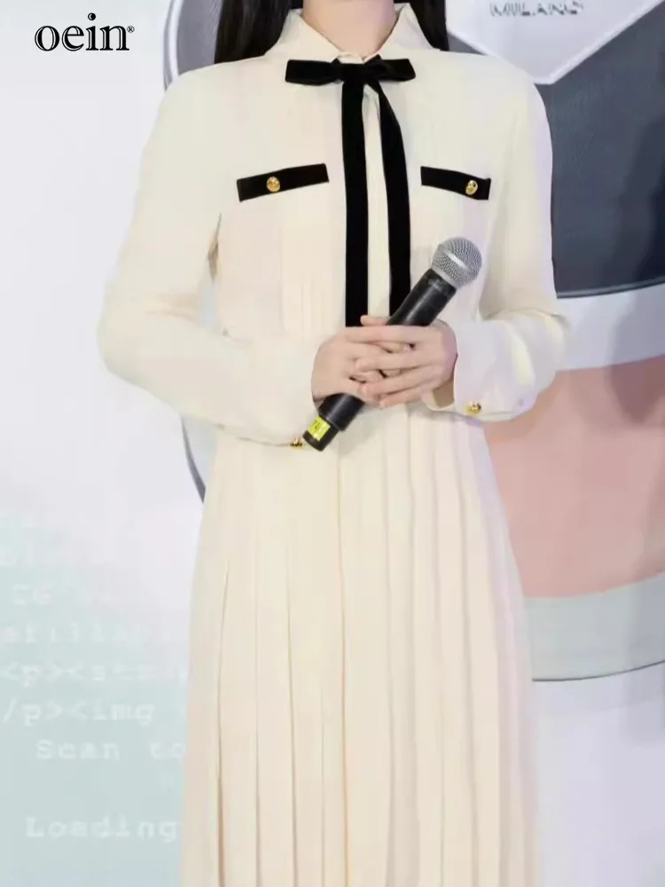 [Яоин] Тот же наряд на весну/лето 2025: рубашка платье плиссированный бант лента