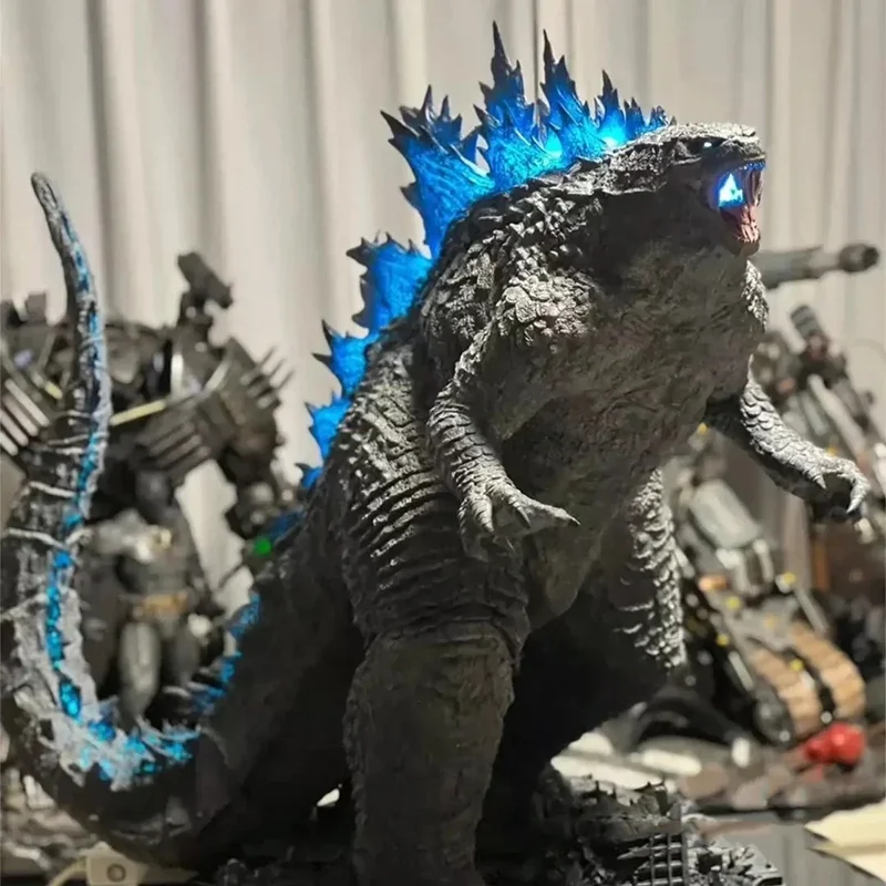 Аниме Godzilla VS King Kong Фигурки GK 50 см Heat Rays Освещенная модель фильма ПВХ Настольные