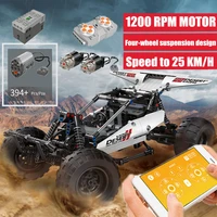 technical off road rc app pf buggy 2 desert racing remote control car building blocks brick kids toys