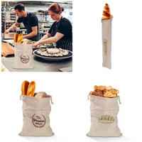 french bread bags linen retro reusable drawstring bag for loaf homemade artisan bread storage bag linen bread bags for baguette