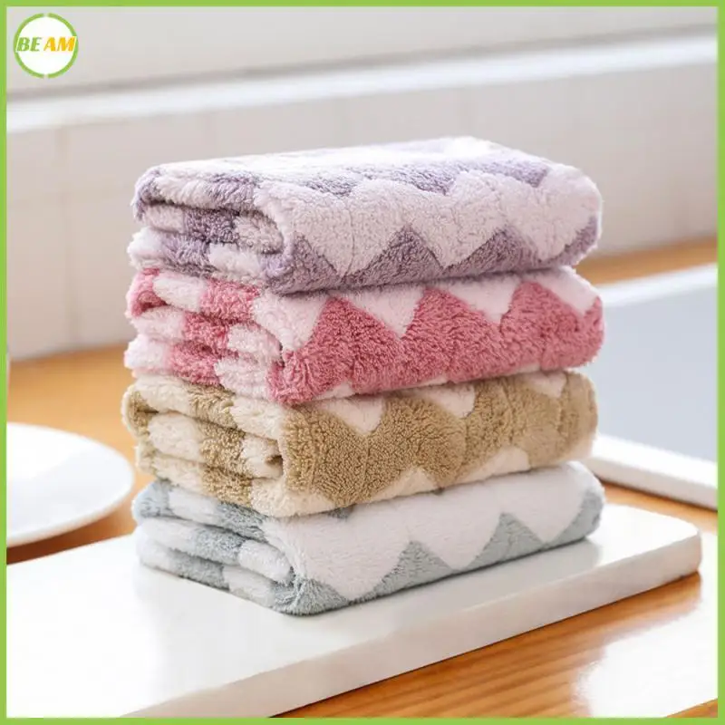 

Convenient Wipes Kitchen Cleaning Bamboo Charcoal Fiber Thickened Dishwashing Towel Modern Minimalist Dish Towels Upgrade New