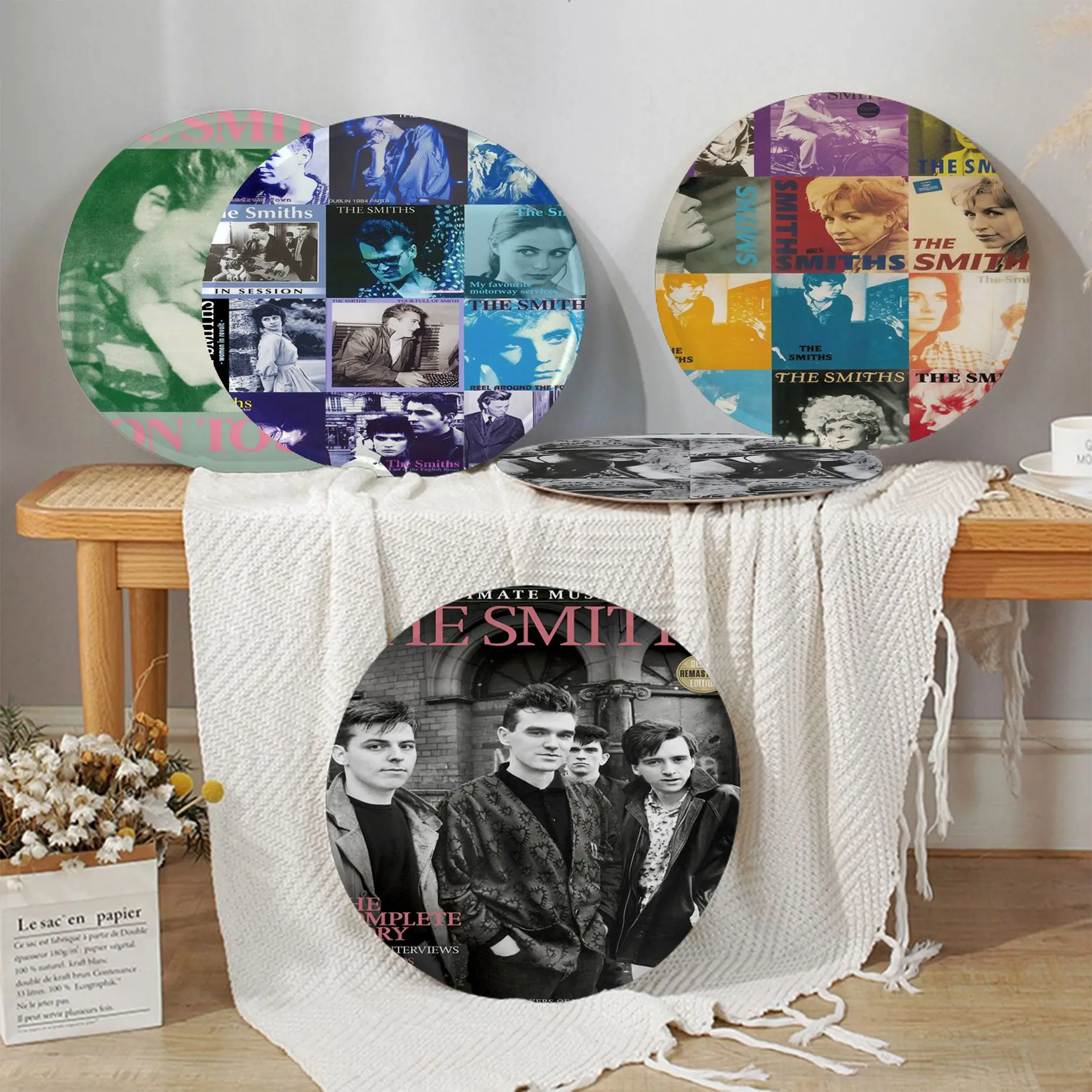 

Rock Band The Smiths Modern Minimalist Style Plush Cushion Home Back Cushion Soft Comfortable 50x50cm Stool Seat Mat