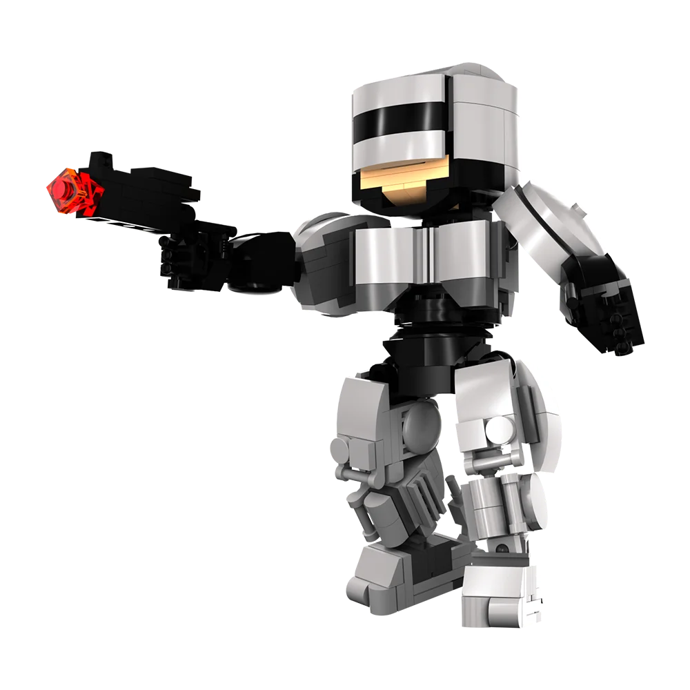 MOC робот для механической войны поликирпичи матрица Черная машина серия кирпичи