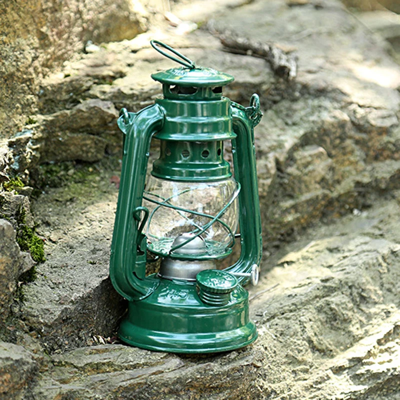 

Винтажный керосиновый масляный фонарь, Портативный ретро-фонарь для кемпинга, яркие фонари в средиземноморском стиле, Декор, 19x9,62 см