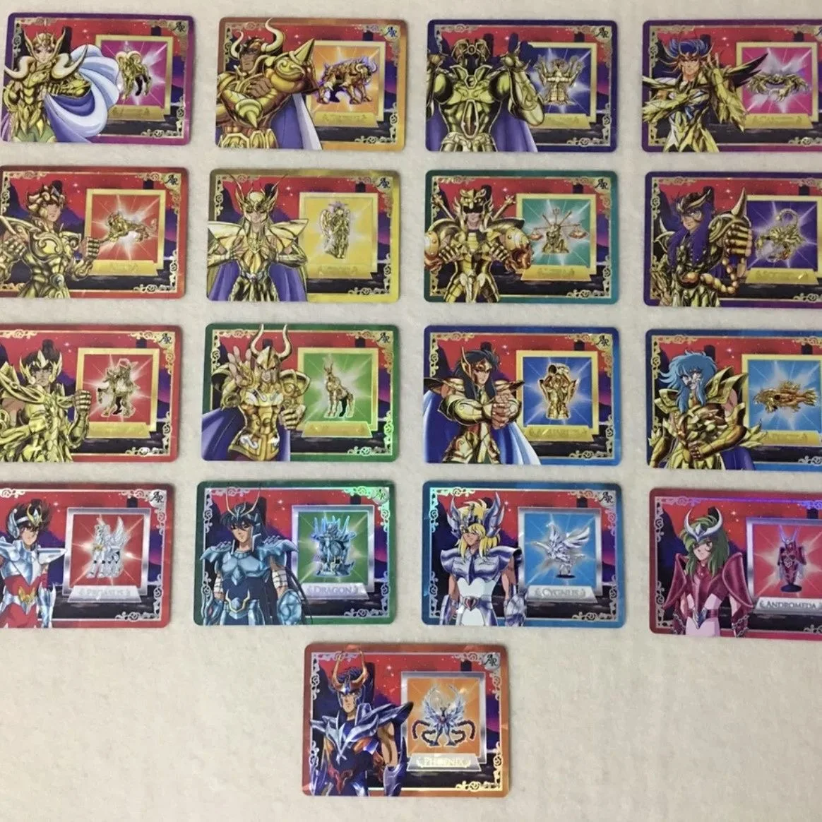 Фото Коллекционные карточки персонажей Saint Seiya KaYou, случайный набор из 200 штук: Афина, Хадес, Пандора, Хилда, Посейдон, Рыцари Зодиака №4