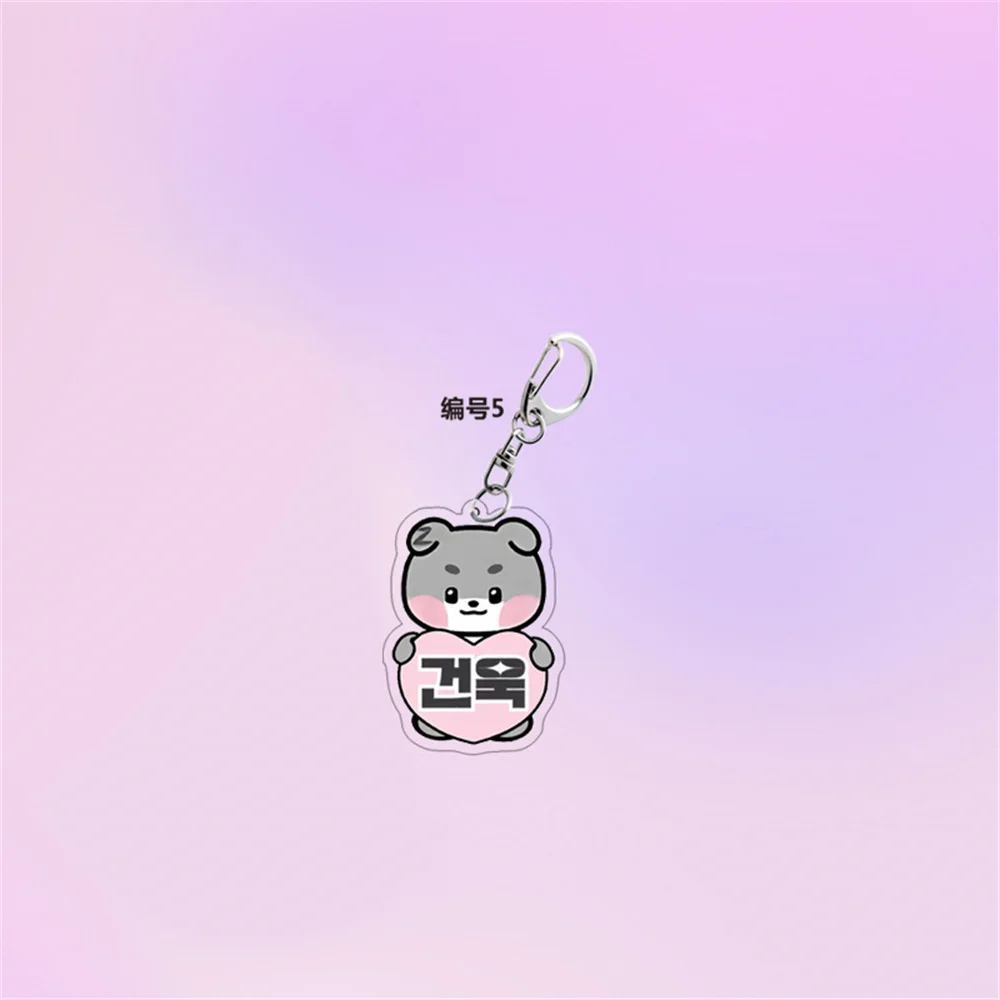 9 шт./компл. Kpop ZB1 брелок мультфильм милый акриловый кулон с принтом INS корейский
