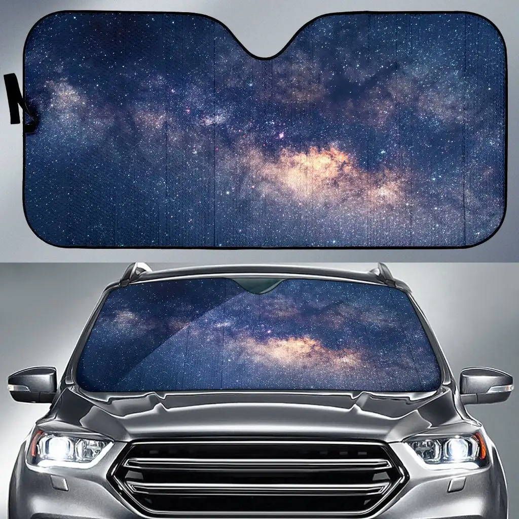 

Dark Milky Way Galaxy Space Print Car Sun Shade