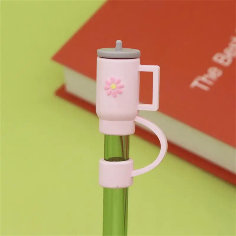 

Cartoon Silicone Straw Tips Reusable Drinking Dust Cap Splash Proof Straw Plug Straw Sealing Tools Cup Accessories Drinkware