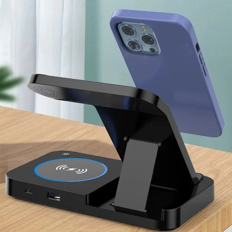 Док-станция для быстрой зарядки Apple Watch Qi индукционная станция iPhone 13 12 11 Airpods Pro Sumsang