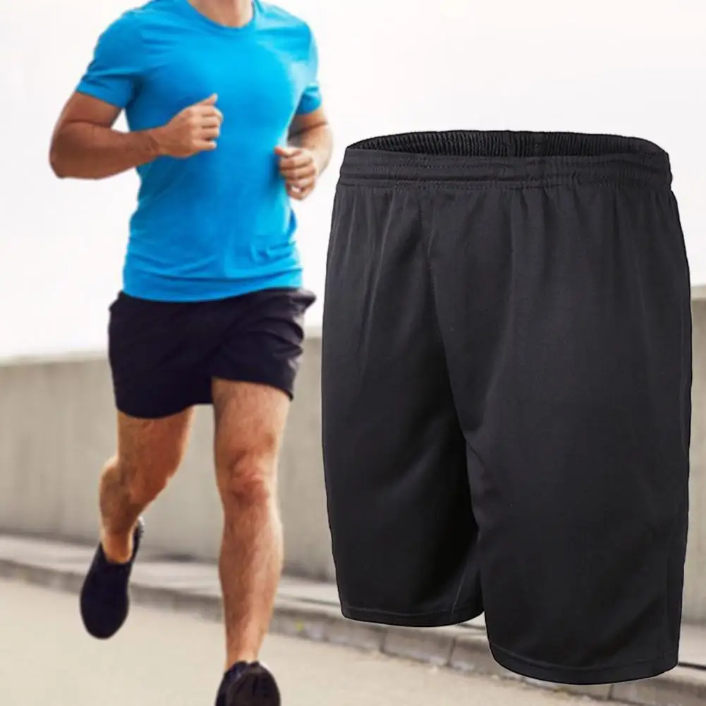 

Summer Men Casual Shorts Sporty Solid Color Quick Dry Loose Elastic Waist Shorts Running Jogger Short Pants pantalones cortos