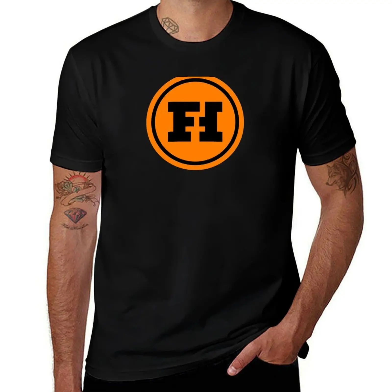 Фото Футболка с логотипом Funhaus, большая и высокая футболка для спортзала №1