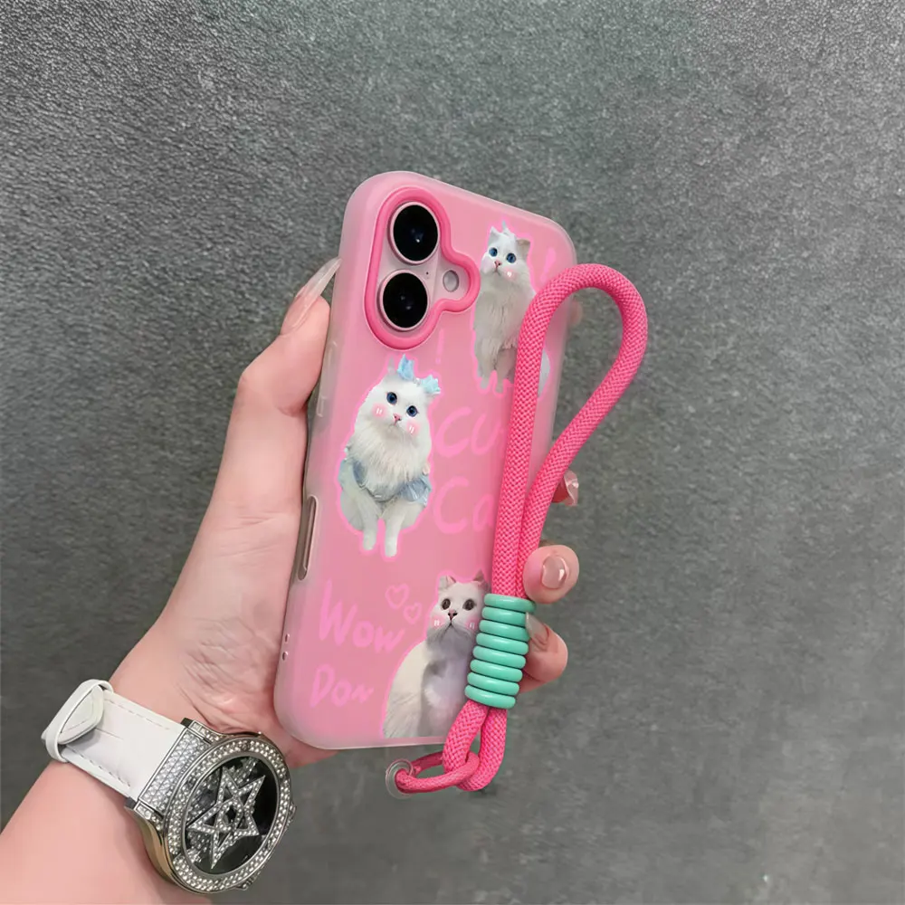 Фото Мягкий силиконовый чехол-накладка 2-в-1 с ремешком на запястье для Xiaomi 15T Pro, 17 Pro Max, 14T Pro, Mi11 Lite 5G №4