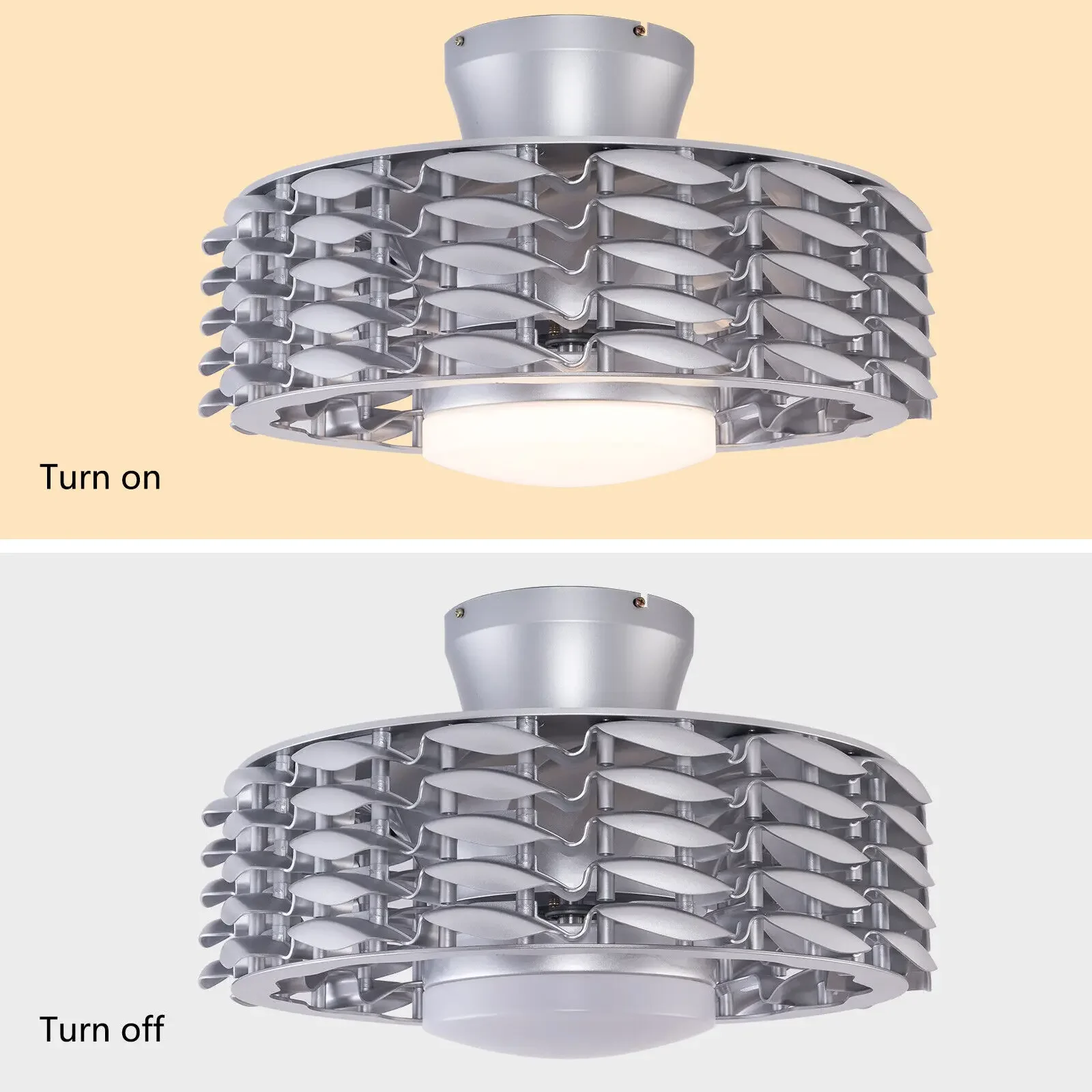 22-дюймовый безлопастной потолочный вентилятор с подсветкой и дистанционным