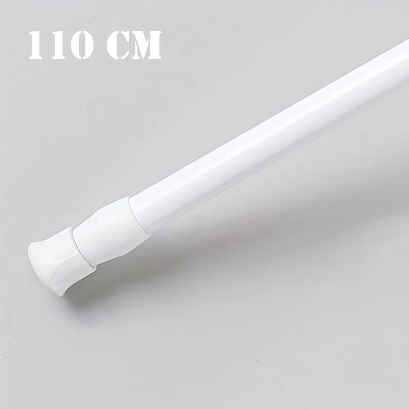 30-110cm Adjustable Spring Curtain Rod No Drilling Expandable Spring Tension Rod For Window Bathroom Cupboard Kitchen