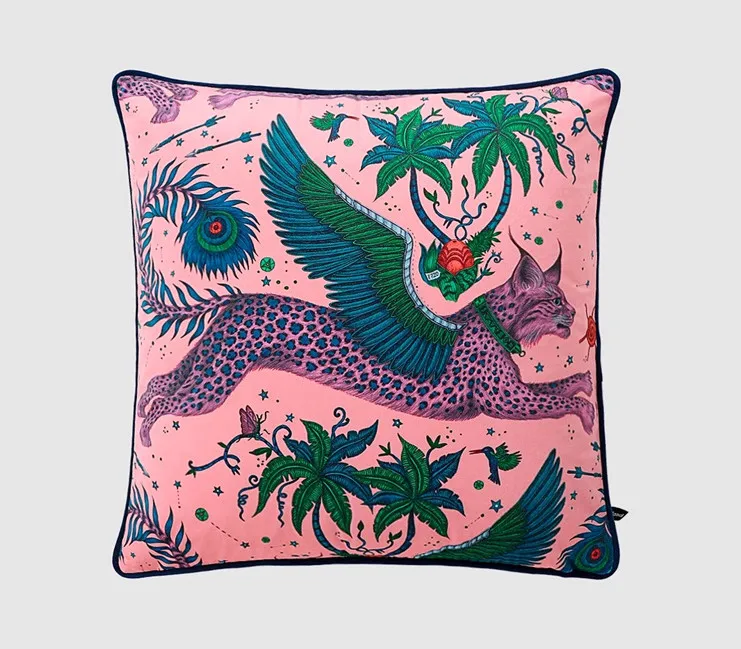 

Бархатный чехол на подушку Formaso с гепардом и тигром