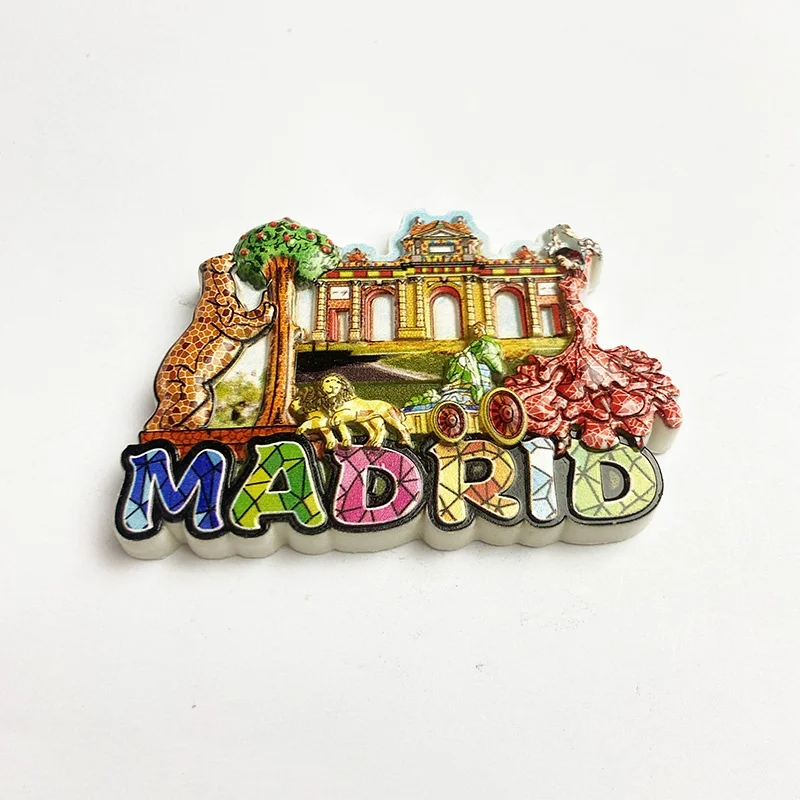 Мадрид AO 3D магнит на холодильник туристические сувениры украшения поставки