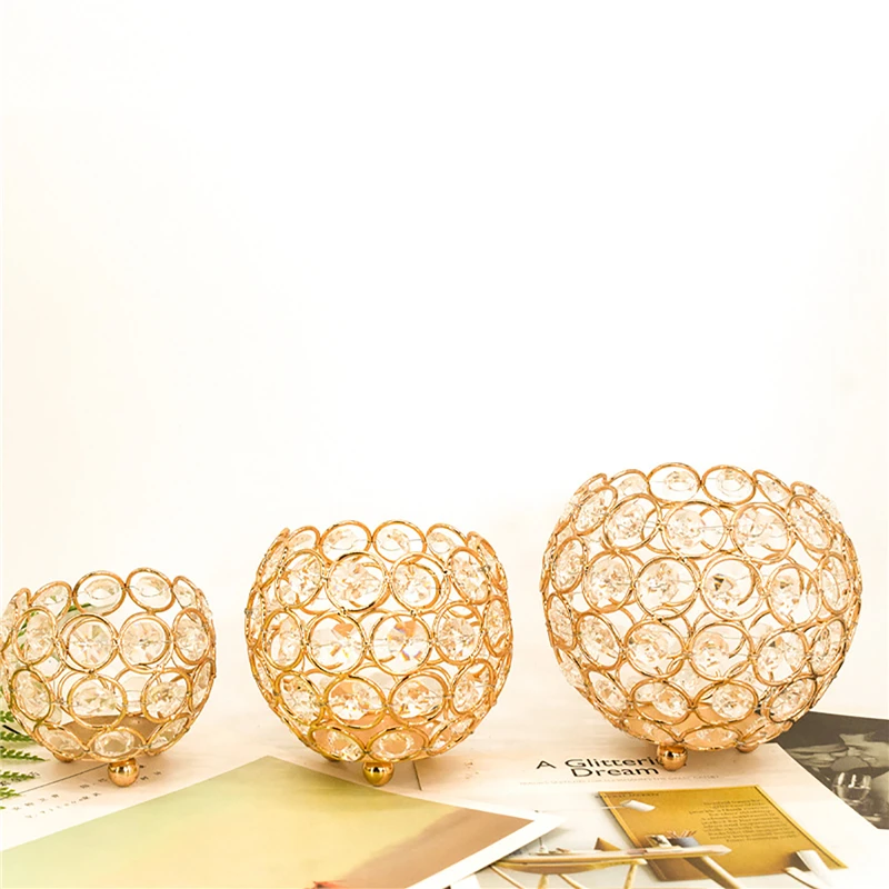 Винтажный хрустальный шар Дневной светильник подсвечник романтическая