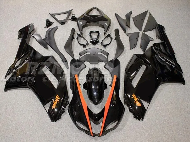 

Style New ABS Fairings Kits Fit For Kawasaki Ninja ZX-6R ZX6R 2007 2008 07 08 Bodywork Set Black Orange