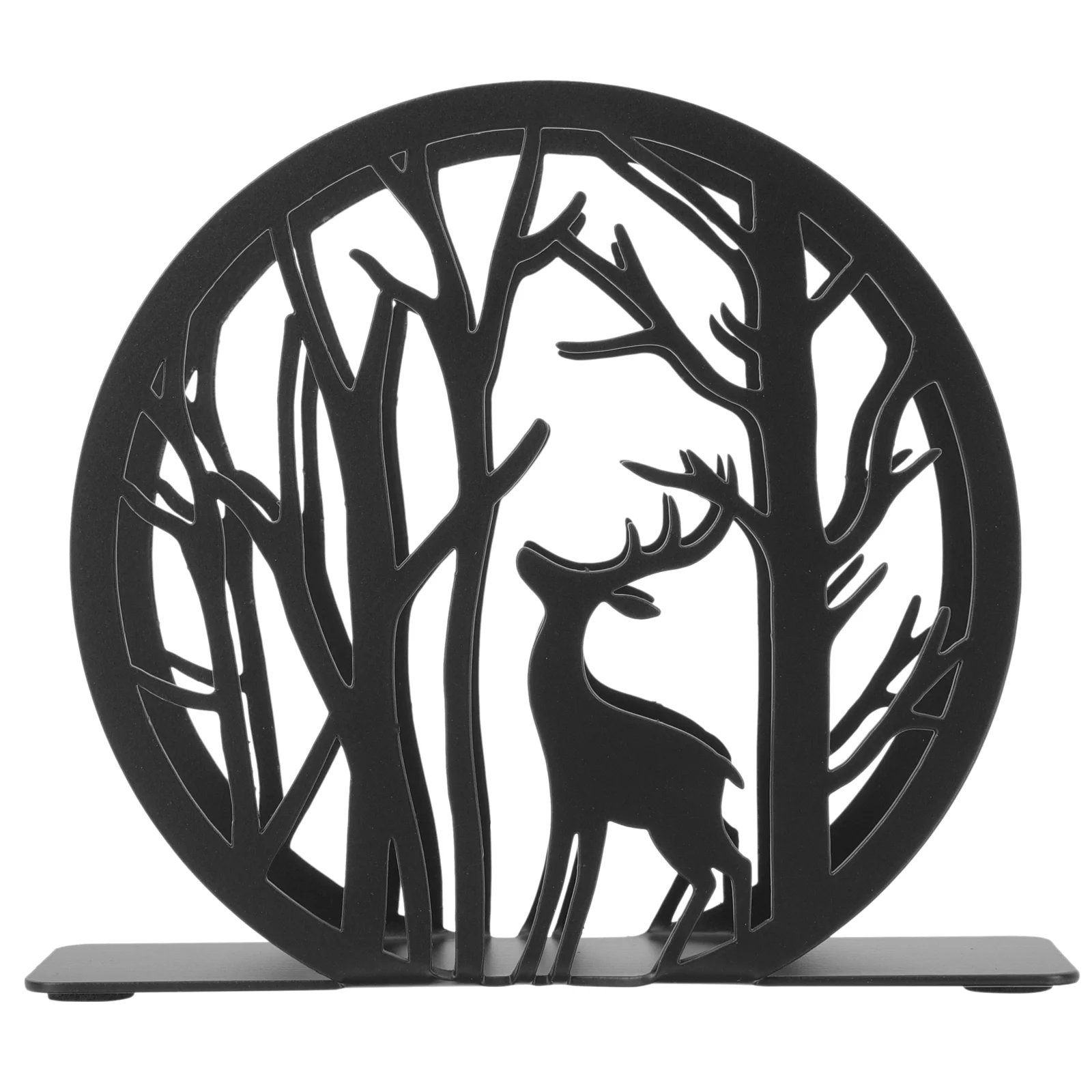 

Rustic Napkin Holder Animal Holders Kitchen Stand Ornament Wrought Iron Tissue Storage Table rings