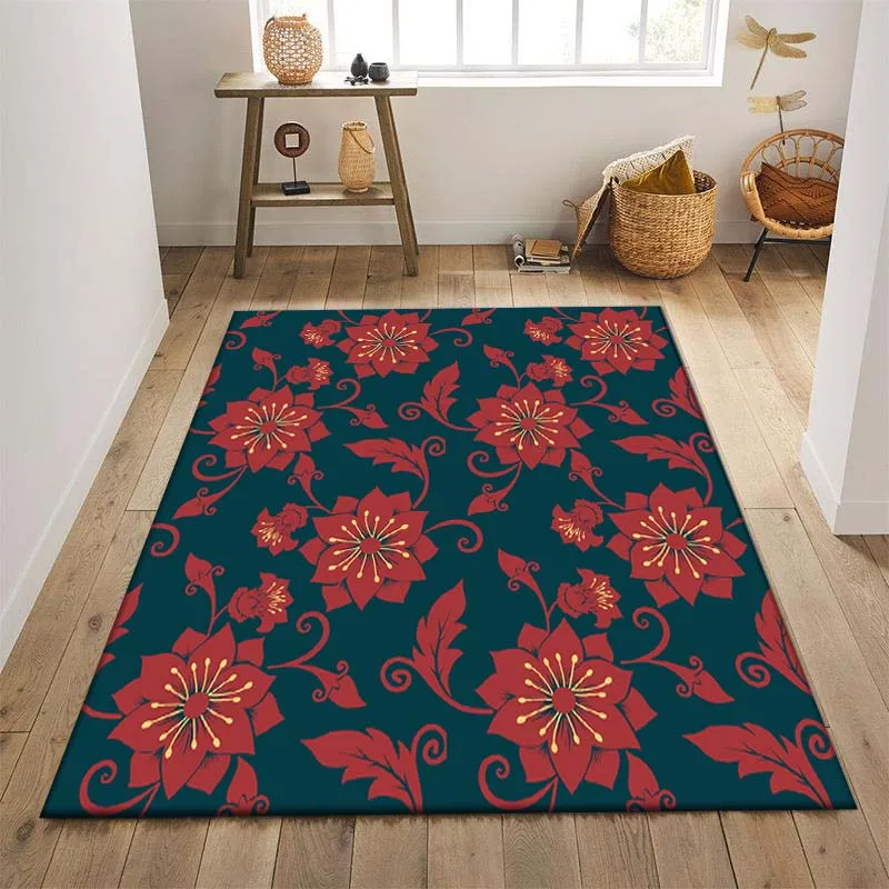 

17 Patterns Red Carpet for Living Room Bedroom Large Area Rugs Home Decor Sofa Coffee Table Mat Household Washable Floor Mats