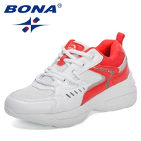 bona 2022 new designers sneakers chunky platform casual shoes women luxury brand ladies vulcanized shoes high quality footwear