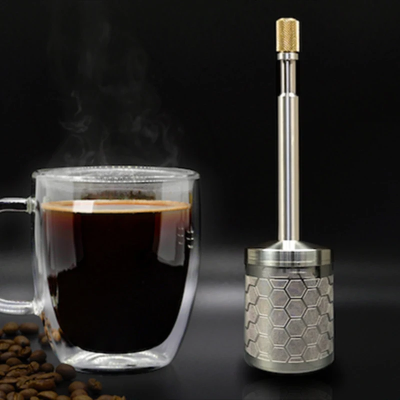 

Pressable Coffee Latte Tea Release Stirrer Tool Restaurant Kitchen Bar Coffee Releaser