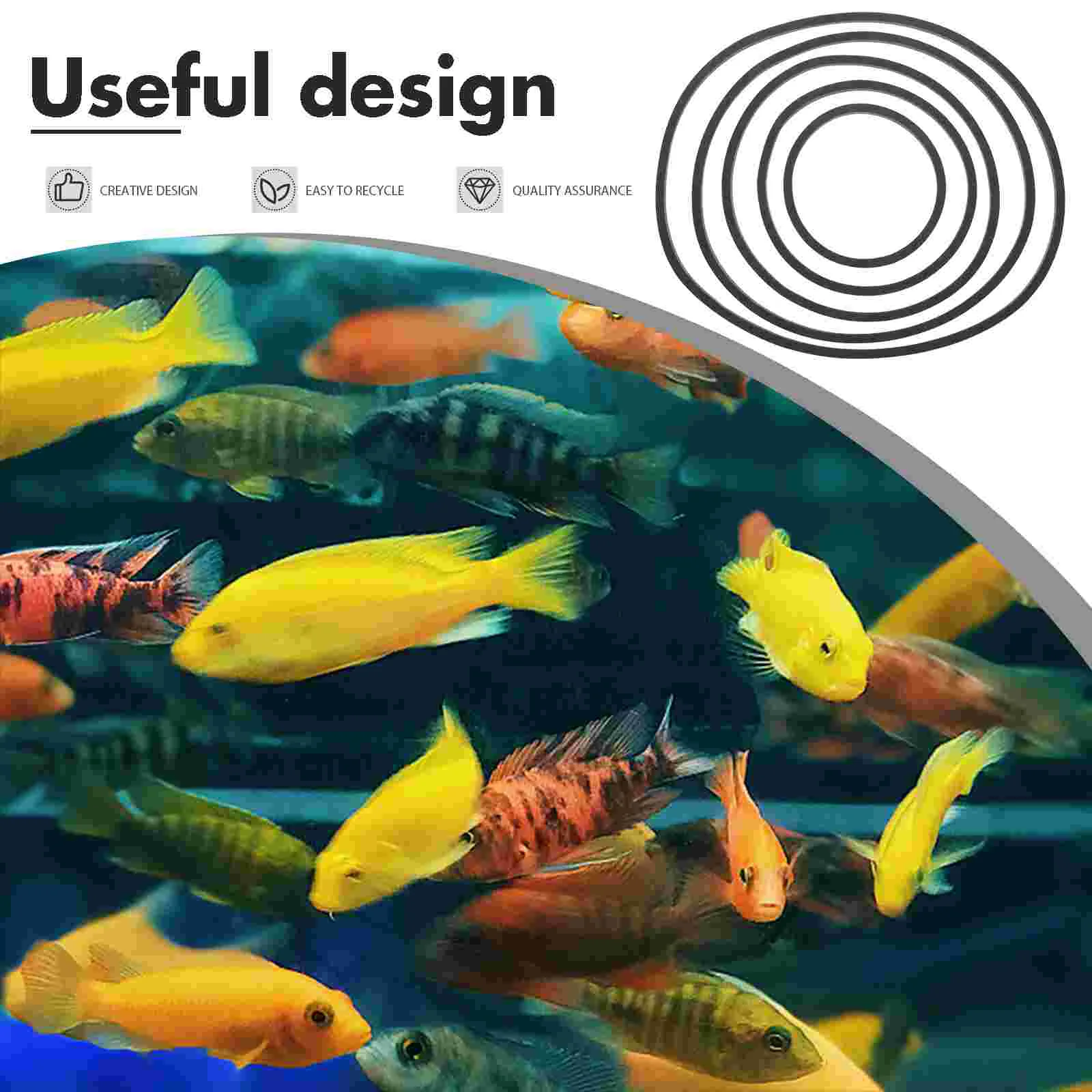 5 шт. кормушка плавающий забор для растений кольцо кормления аквариума колец из