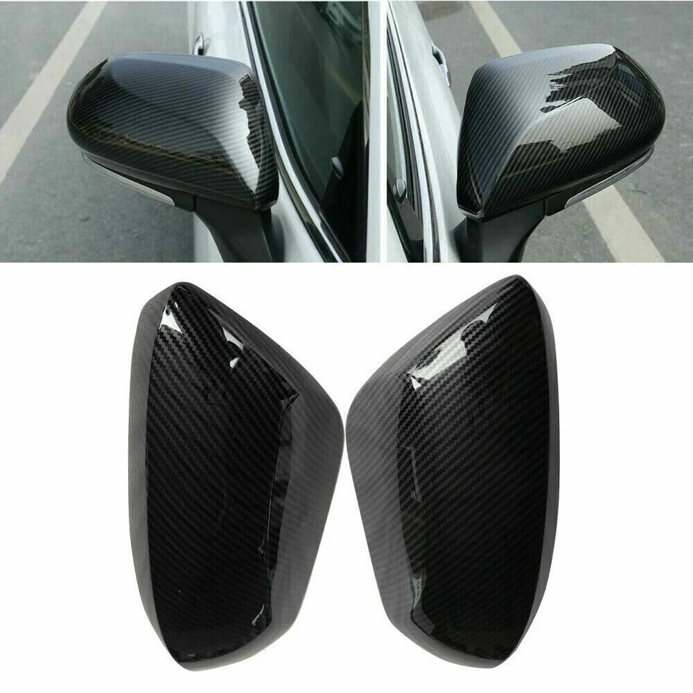 

Carbon Fiber ABS Side Rearview Mirror Caps Cover Trim For Toyota Corolla 19-20