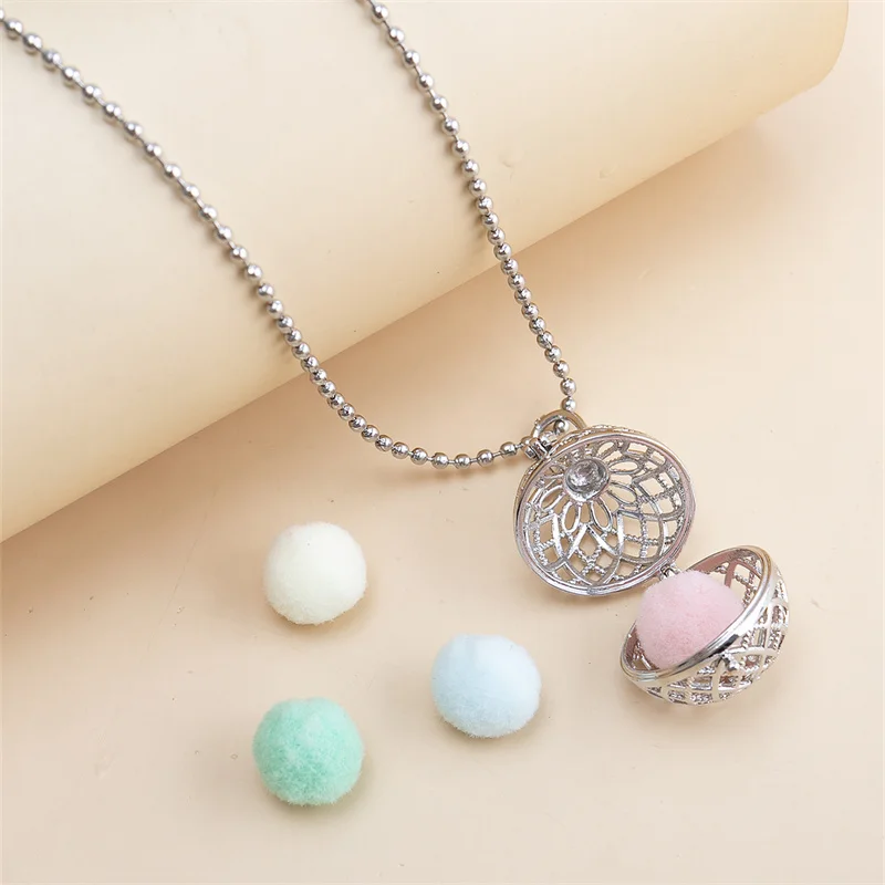 Модная ароматерапия ювелирные изделия медальон Подвеска Ожерелье парфюм