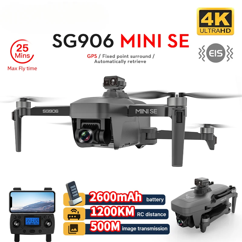 

G906 MINI SE 5G WiFi GPS с профессиональной HD-камерой 4K бесщеточный мотор 360 ° обход препятствий Квадрокоптер Радиоуправляемый