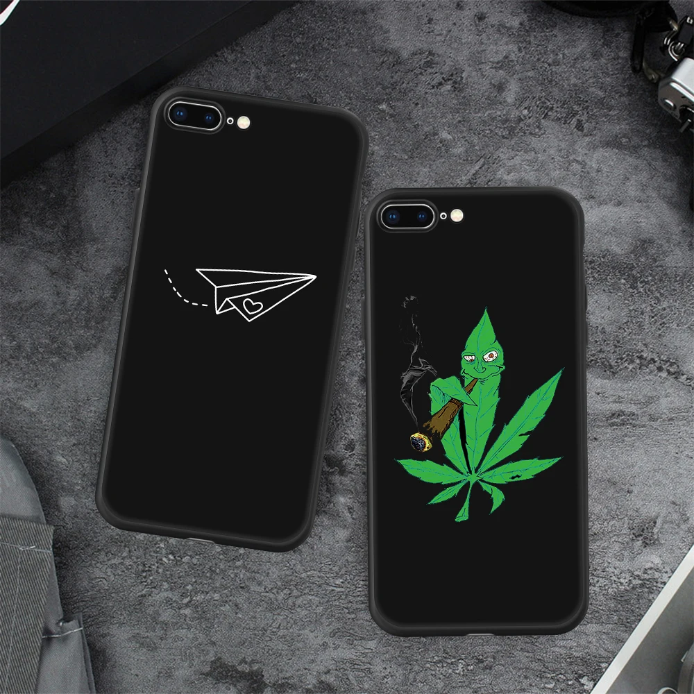 

Luxury Black Matte Cover Case For iPhone 11 12 Pro XS Max XR X 7 6 S 6S 8 Plus SE 2020 12 Mini Cartoon Space Cases Soft Silicone