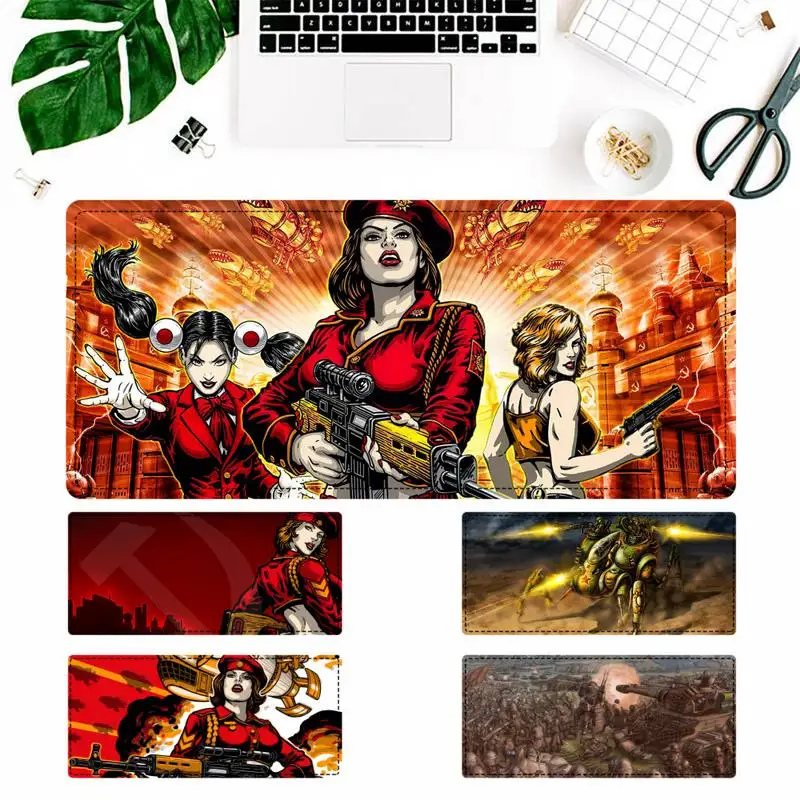 

Cheap Red Alert Gaming Mouse Pad Laptop PC Computer Mause Pad Desk Mat For Big Gaming Mouse Mat For Overwatch/CS GO