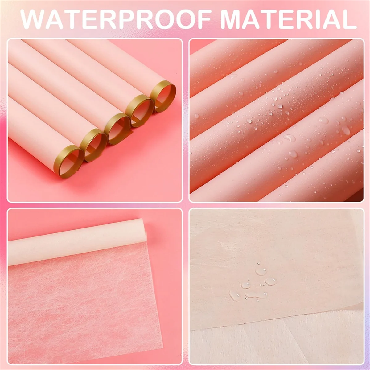 20 листов цветок с золотыми краями