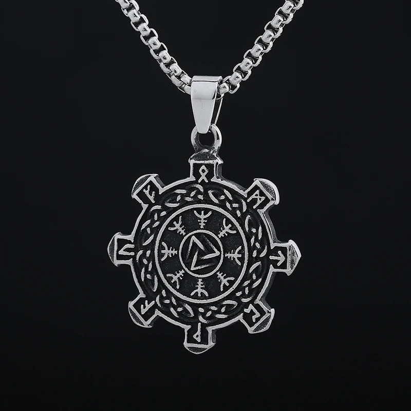 Модный 2024 Новый Винтажный 316L Компасс викингов из нержавеющей стали и Кельтский