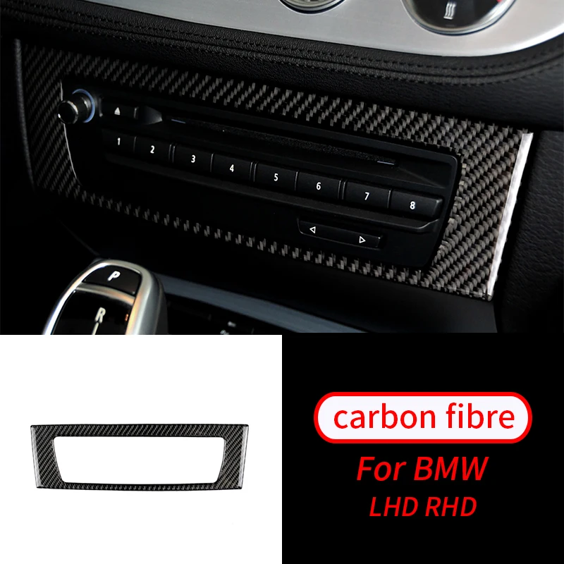 

For BMW Z4 E89 2009-2015 Real Carbon Fiber Car Center Console CD Panel Cover Trim Interior Accessories Car Interior Supplies