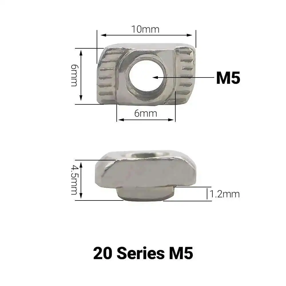 

Скользящая тройная гайка M3/M4/M5/M6/M8 HD0008
