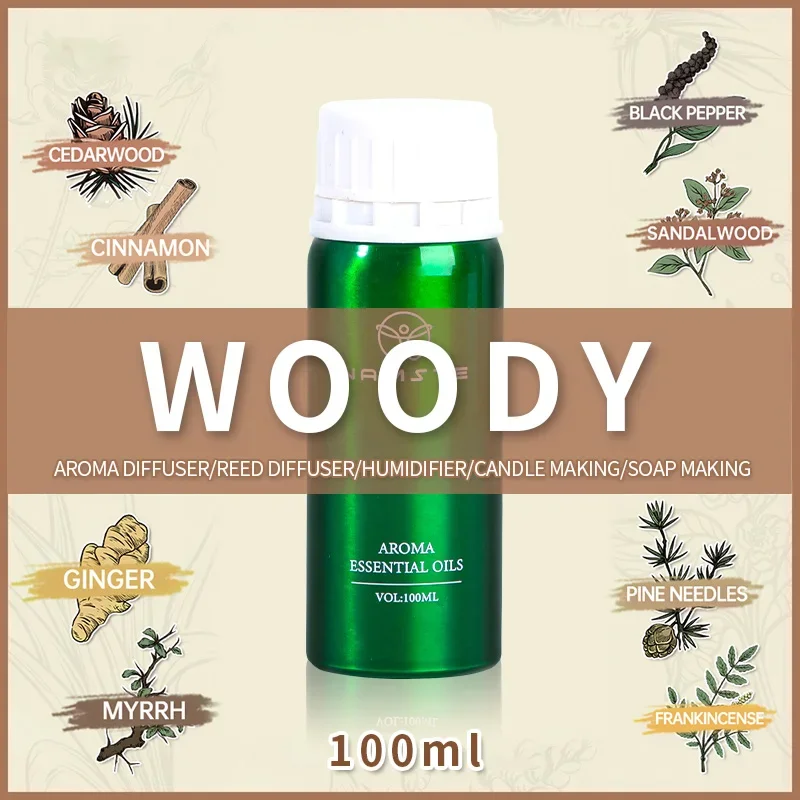 NAMSTE Диффузор Эфирные Масла Вуди 100 мл Ароматное Парфюмерное Масло Ароматизатор