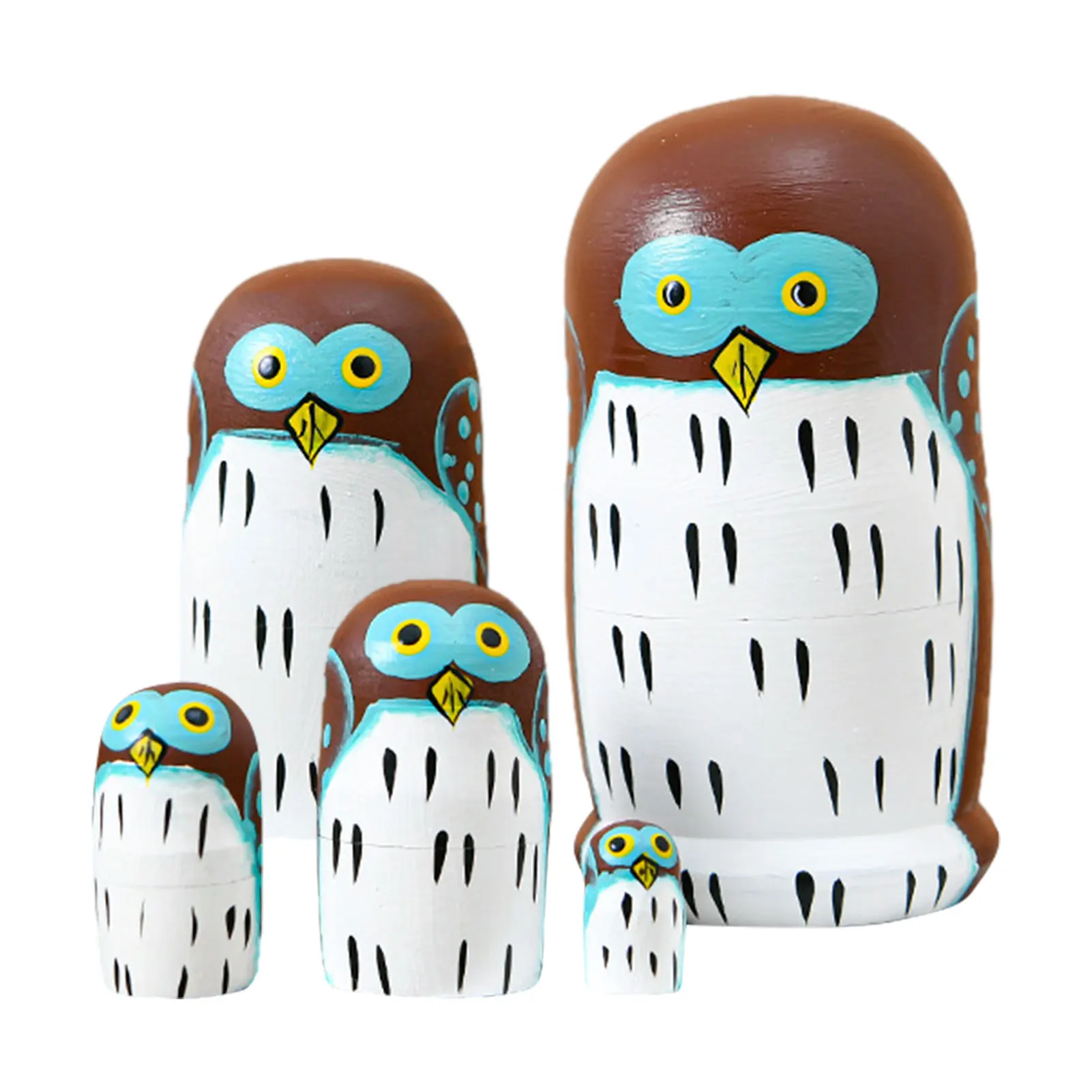 

Wooden Russian Matryoshka Nesting Toy Doll Educational Toys Home Decor Ornament for Children Stacking Blocks Doll Inside Doll