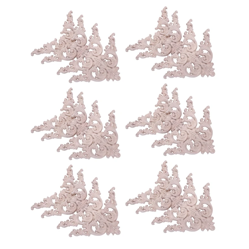 

24 шт., резная угловая мебельная аппликация