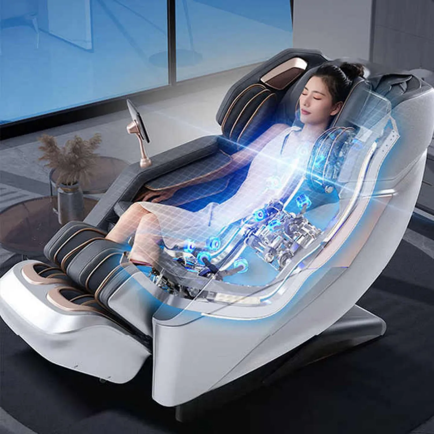 3 года гарантии массажное кресло 4d нулевое гравитационное тайское для растяжки