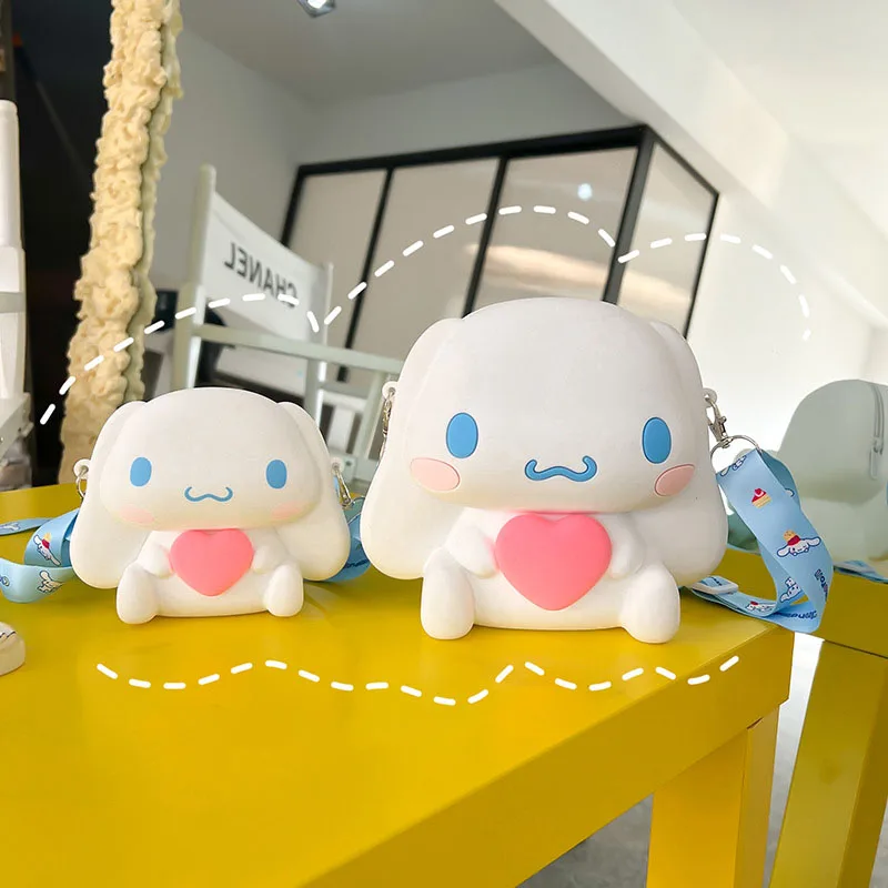 

Sanrio Kawaii Cross Body Bag Anime Cinnamoroll Cartoon Parent Child Children Go Out Travel Change Storage Bag Girl Festival Gift