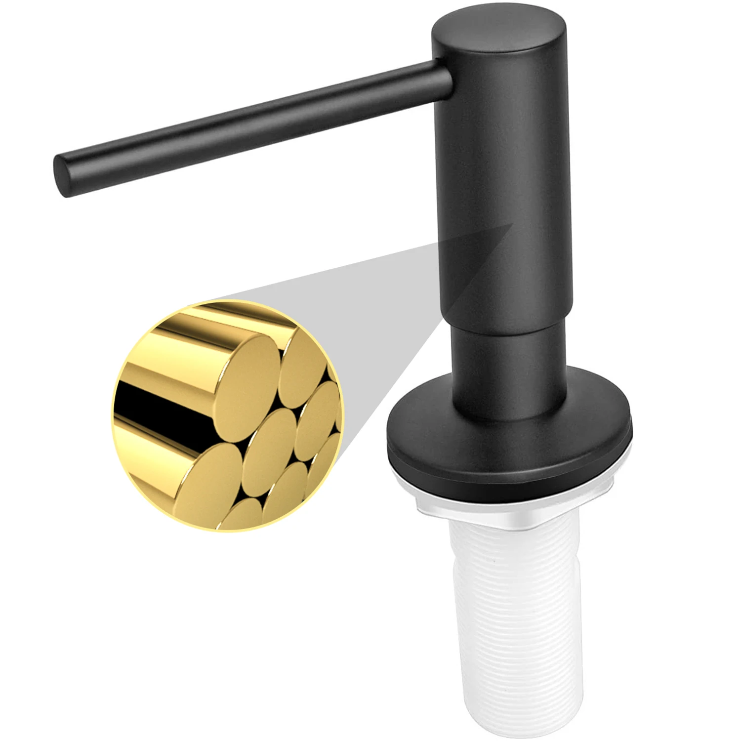 samodra liquid soap dispenser with extension tube kit brass pump head for kitchen sink bathroom accessories black dispenser soap free global shipping