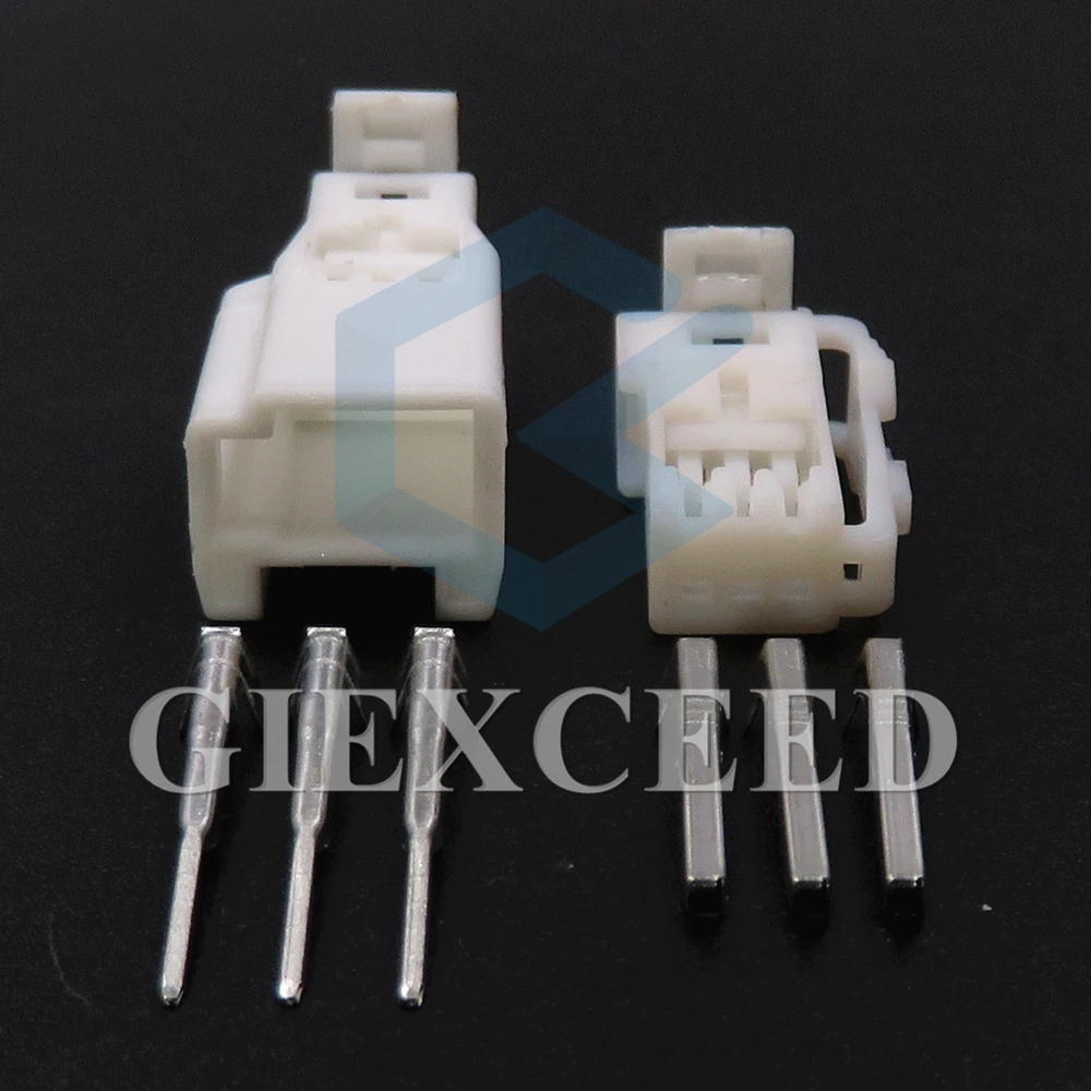 

2 комплекта, 3-контактный разъем для электрического провода 0,7-7283 8630-7282, автомобильный незапечатанный разъем, сборка переменного тока для Nissan Infiniti