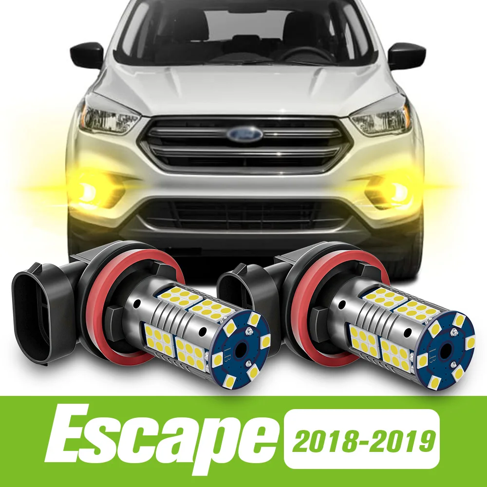 

2pcs For Ford Escape LED Fog Light 2018 2019 Accessories