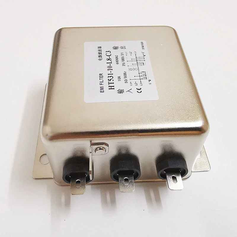 

HT531-10-L8-C3 380V 10A трехфазный фильтр питания перед отправкой идеальный тест